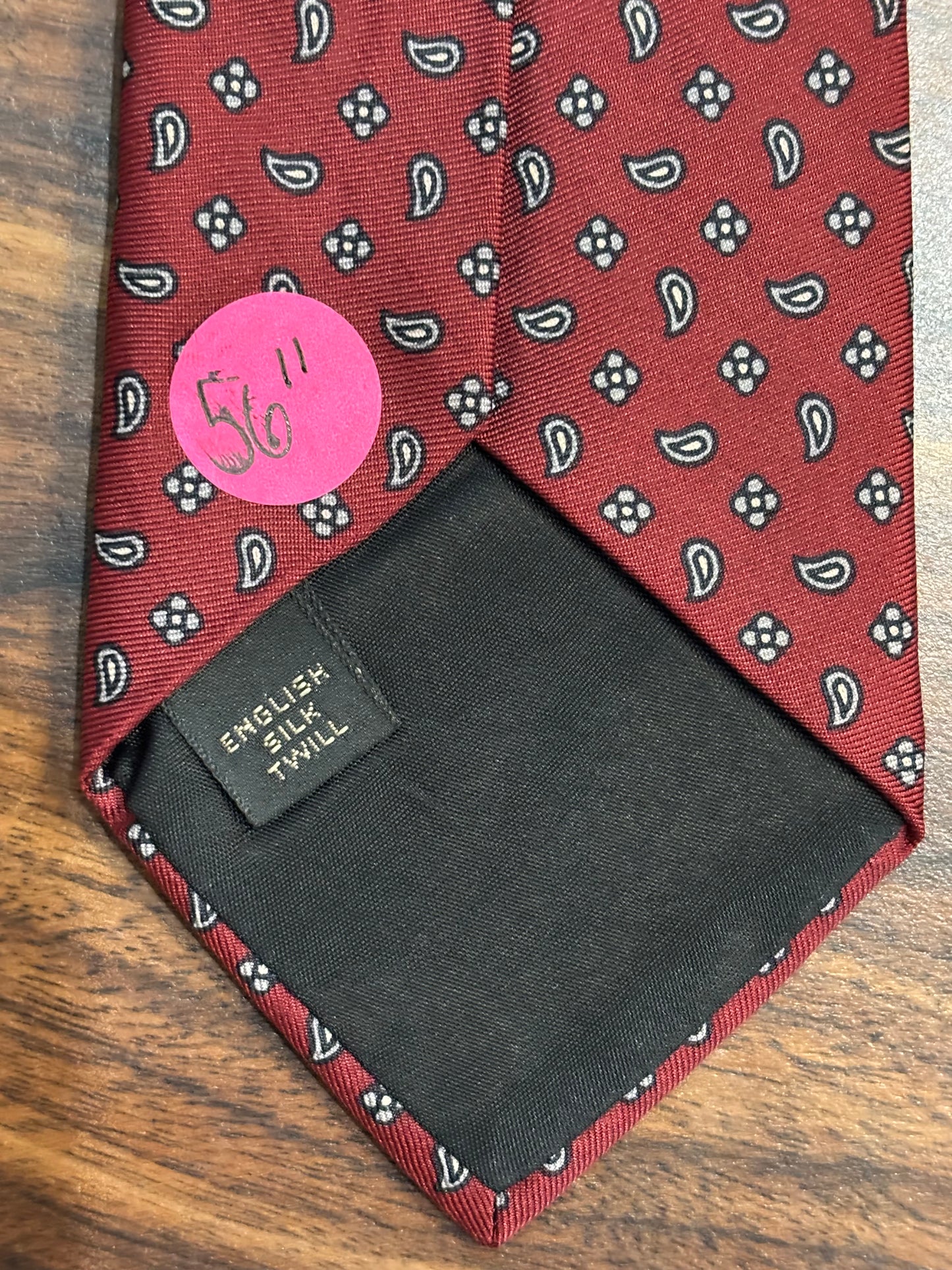 Neiman-Marcus Red Tie 100% Silk 56”
