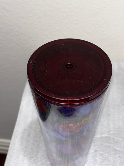 Starbucks Multicolor Floral Metallic Travel Cup size 24oz
