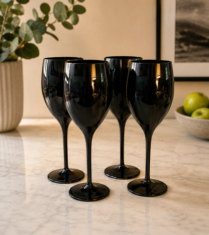 Mikasa Black Elegance Amethyst Crystal (Set of 4)