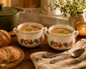 Lenox Orchard Pear Collection Double Handed Soup Bowls (Set of 2)