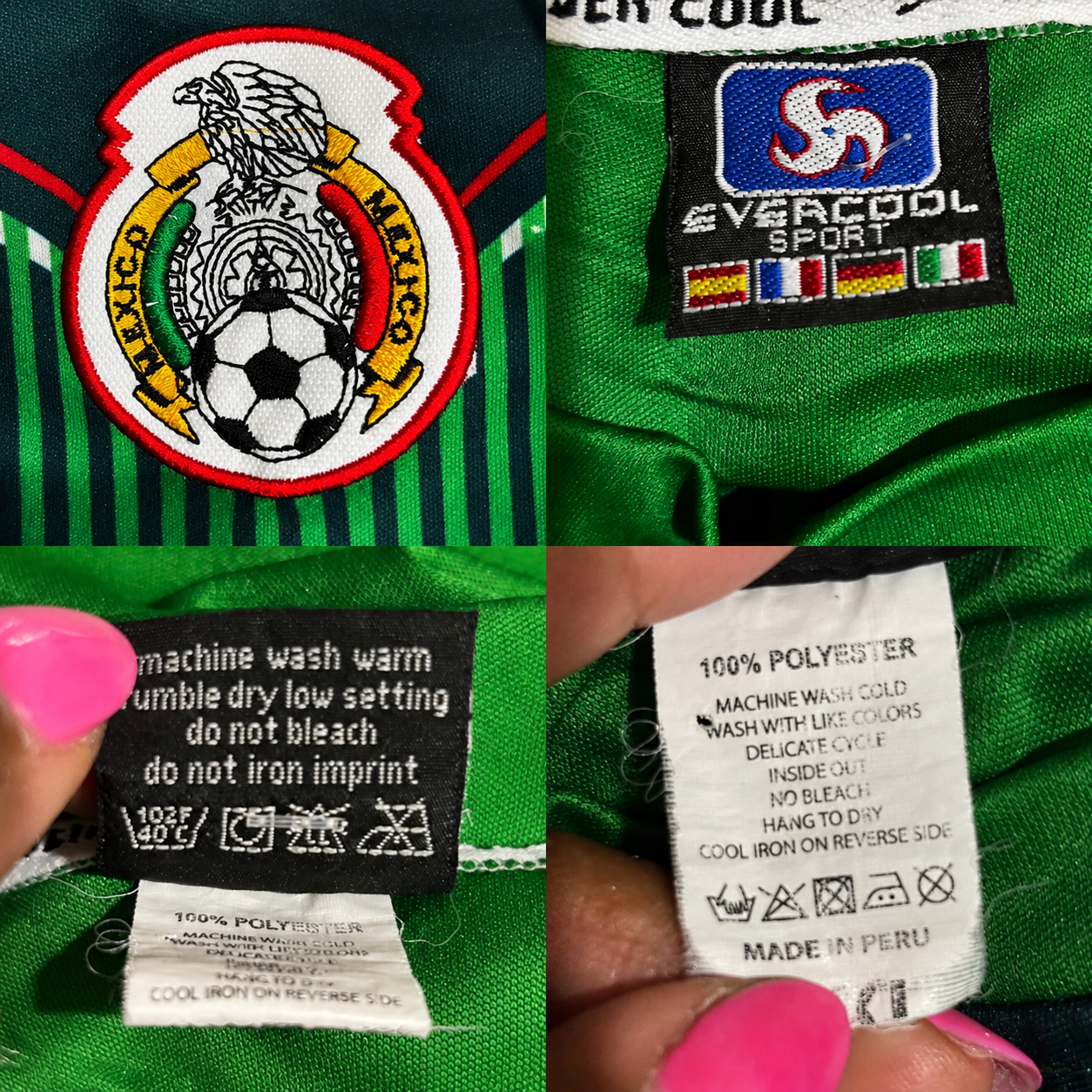 Mexico, national team style green soccer/ futbol unisex jersey shirt