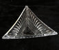 Mikasa Twlights Pattern 8” Crystal Triangular Bowl