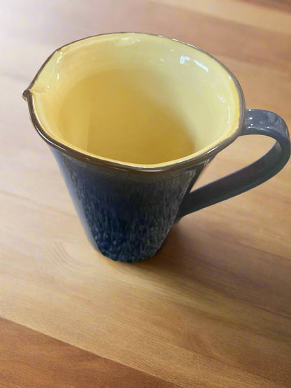 Vintage Crate & Barrel Dark Blue Pitcher Made in Italy