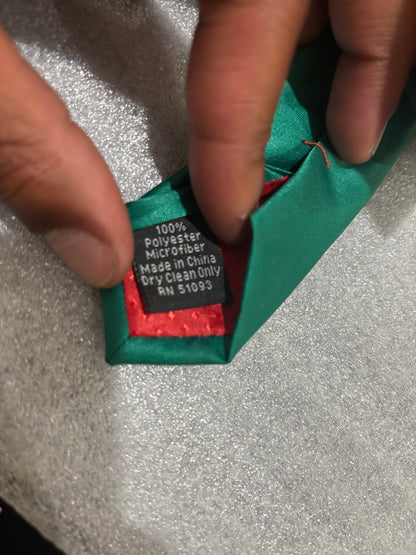 Holiday Traditions Santa Football Green Tie