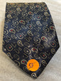 Blue Paisley 100% Polyester Tie 58in