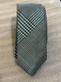 Calibrate Houndstooth Black Design 100% Silk 58in Tie