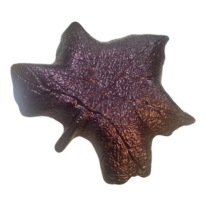 Iridescent Purple Maple Leaf Trinket/Candy Dish