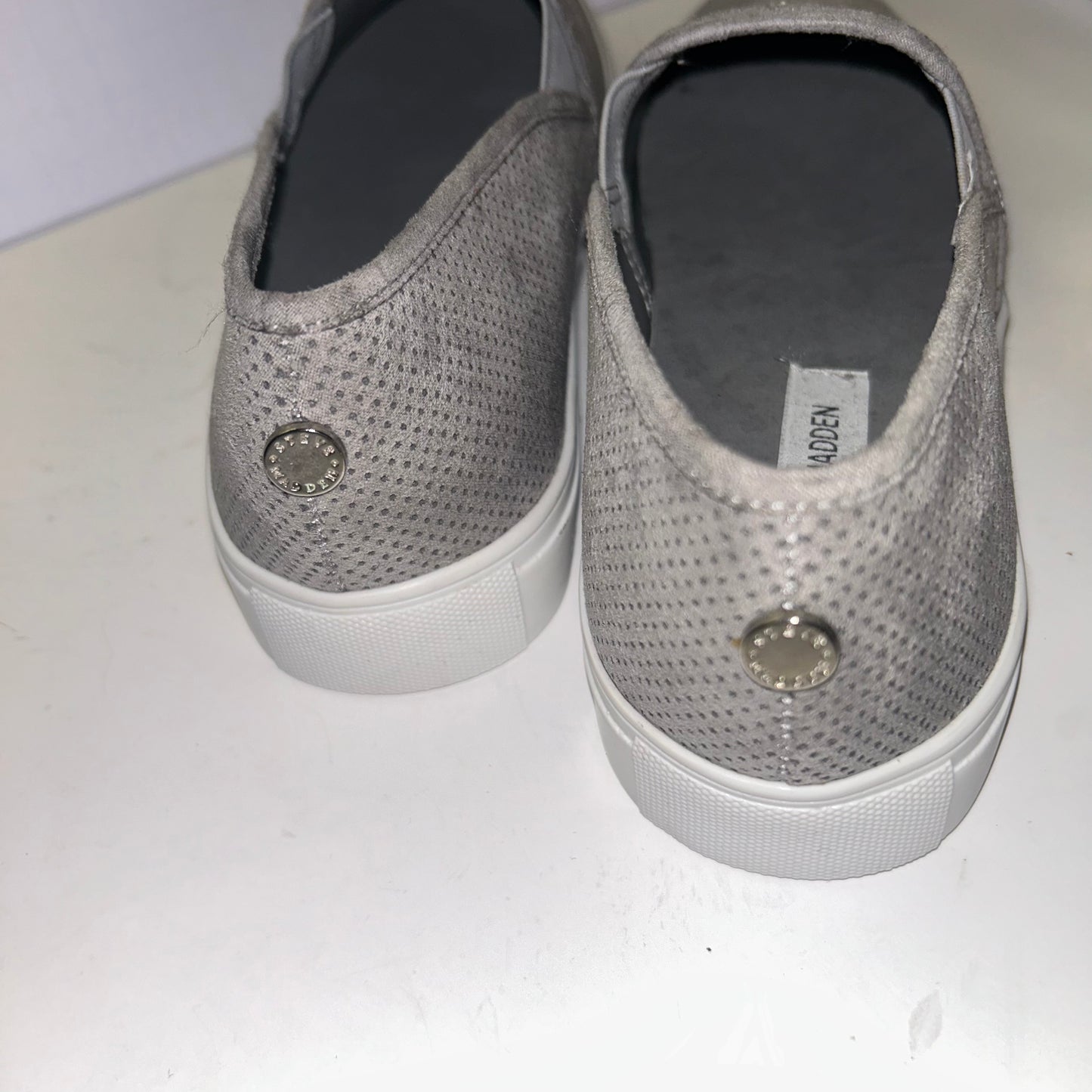 Gray Steven Madden Slip-ons (size 9)