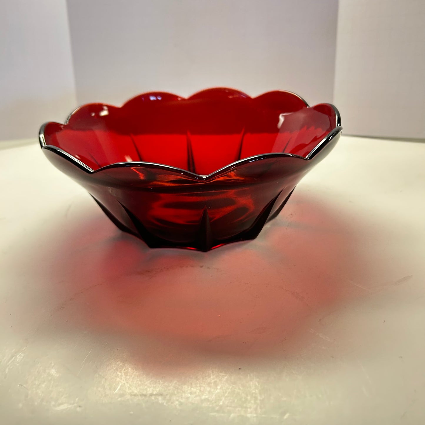 Anchor Hocking Royal Ruby Red Glass Berry Bowl