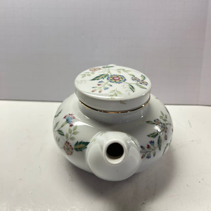 Ceramic  White Floral Tea Pot