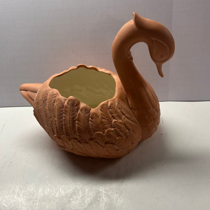Beautiful Swan Ceramic Pottery Plantar