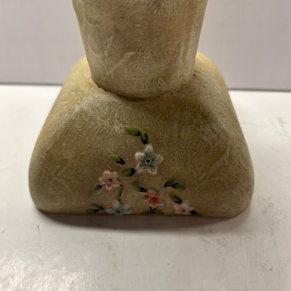 Vintage Party Lite Terrace Blossom Floral Pedestal Pillar Candle Holder