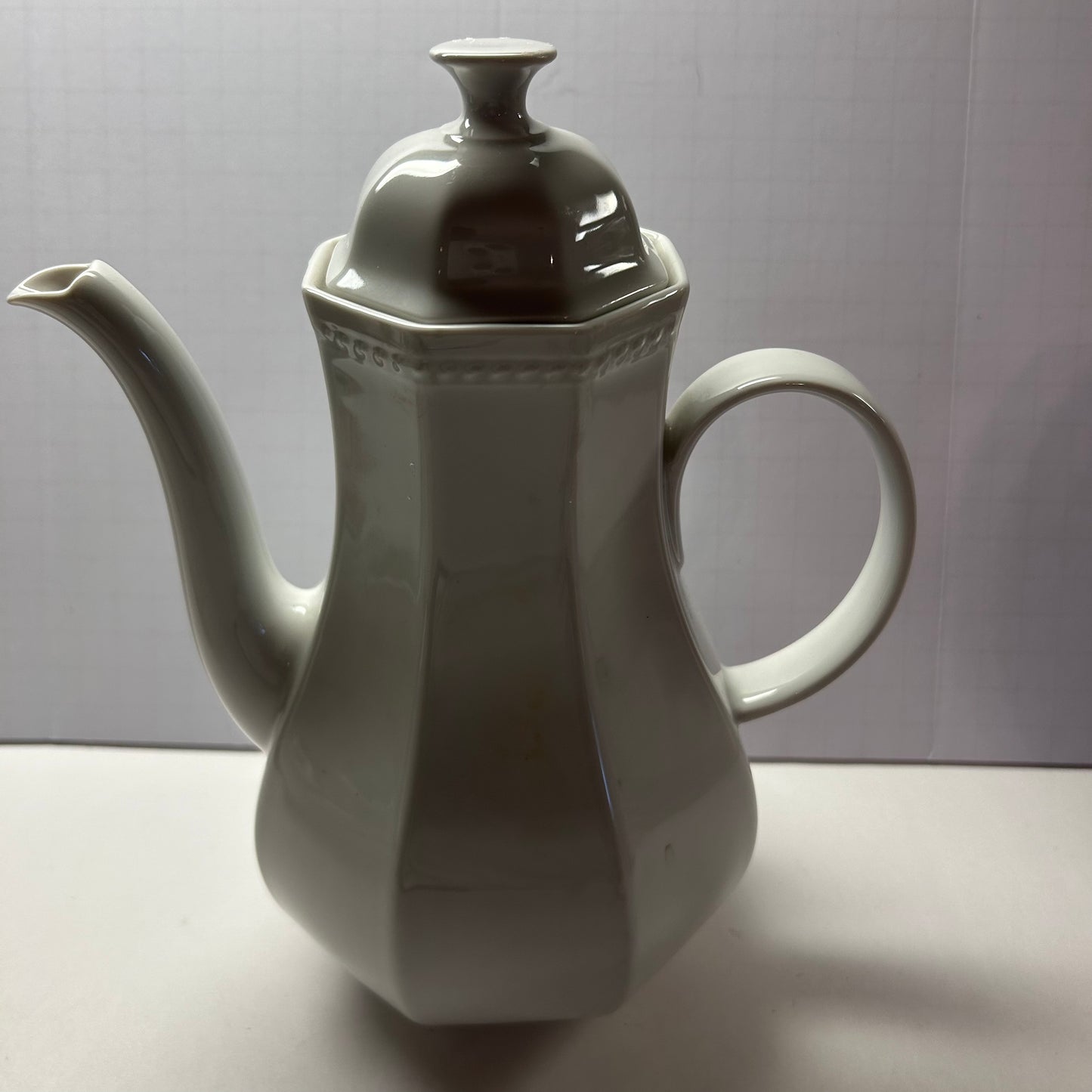 Vintage German White Porcelain Tea/Coffee Pot