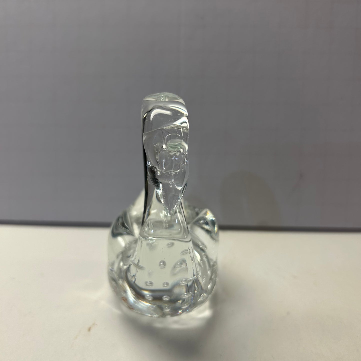 Glass Swan Figurine