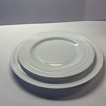 White Mikasa Plates (dinner and salad set of 4)
