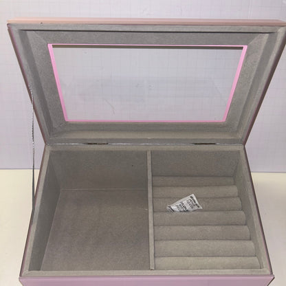 Pink Glass Jewelry Box