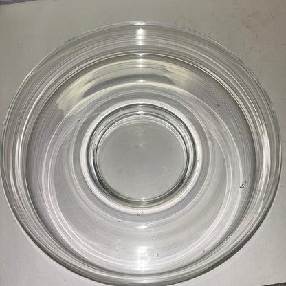 Glass Serving Dish w/ Center Dip Bowl