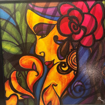 Women of Color Portraits 16x16in (set of 2)