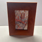 Dark Orange Suede Soft Textured Photo Frame 4x6