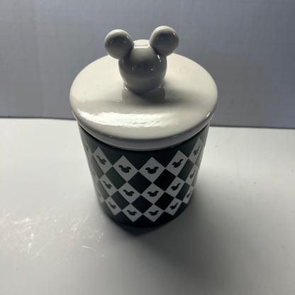Disney Mickey Mouse  Cannister Jar w/ White Lid