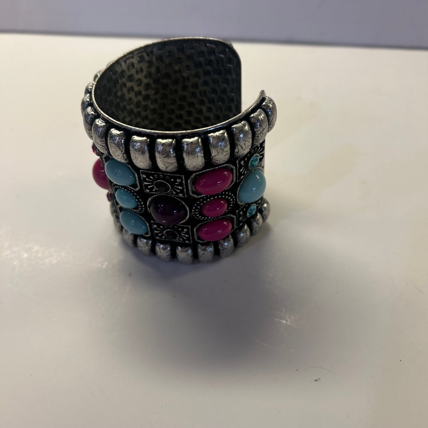 Silver Turquoise Bangle Bracelet