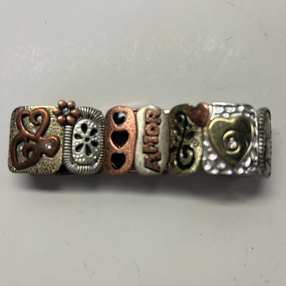 LOVE Multicolored Metal Bracelet (stretchy)