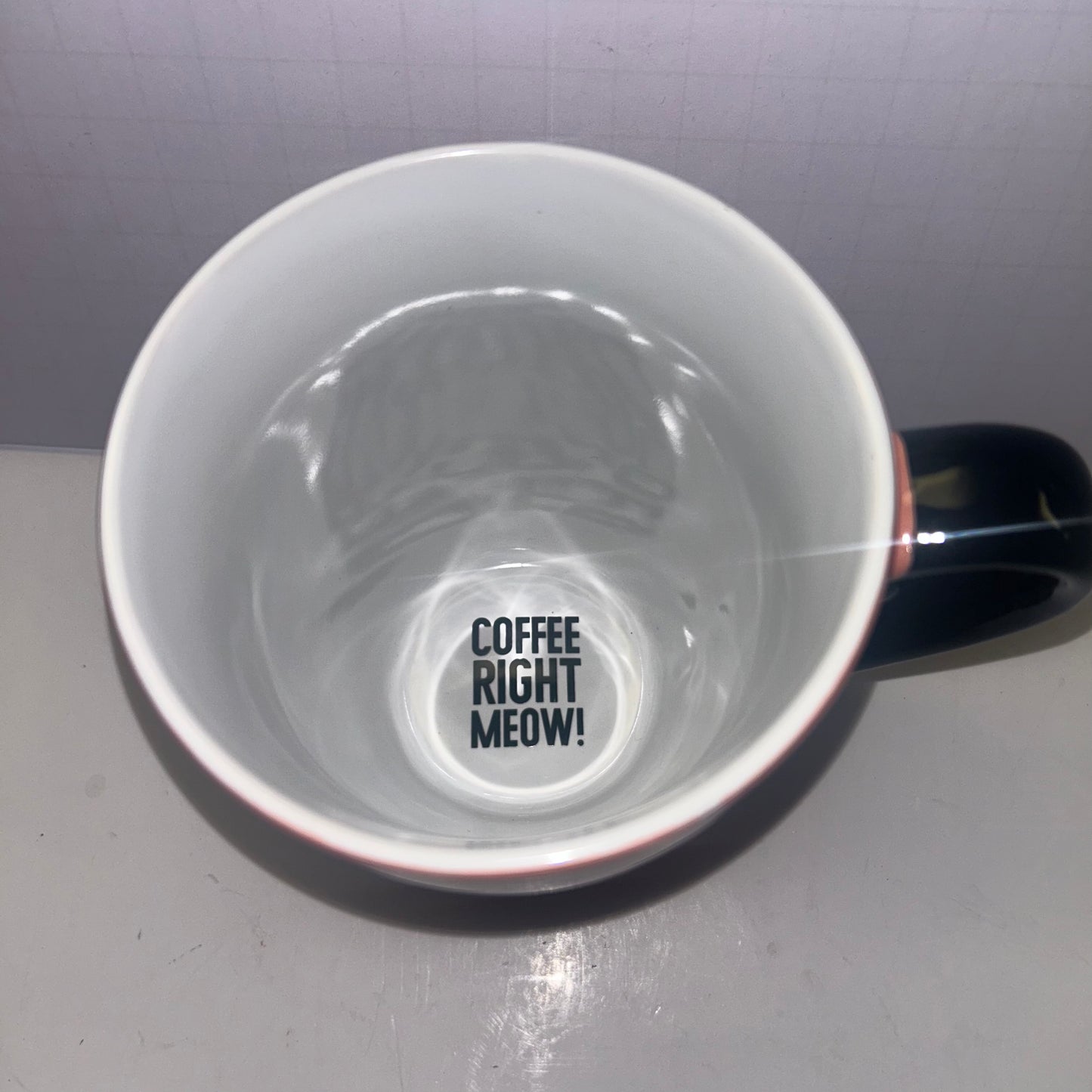 Pink Mug "Don't Stress Meowt!" w/ Black Cat