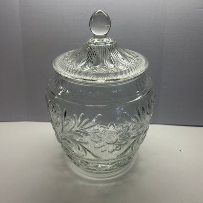 Anchor Hawking Daisy Pattern Glass Cookie/Candy (Vintage)