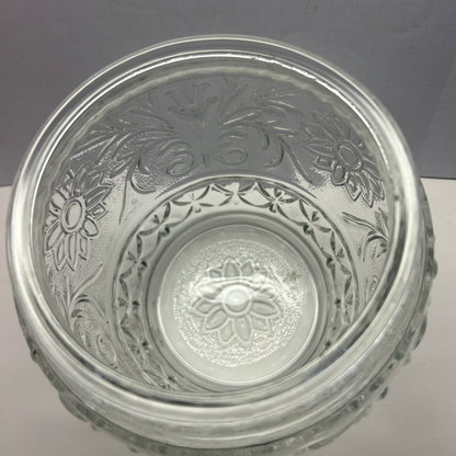 Anchor Hawking Daisy Pattern Glass Cookie/Candy (Vintage)