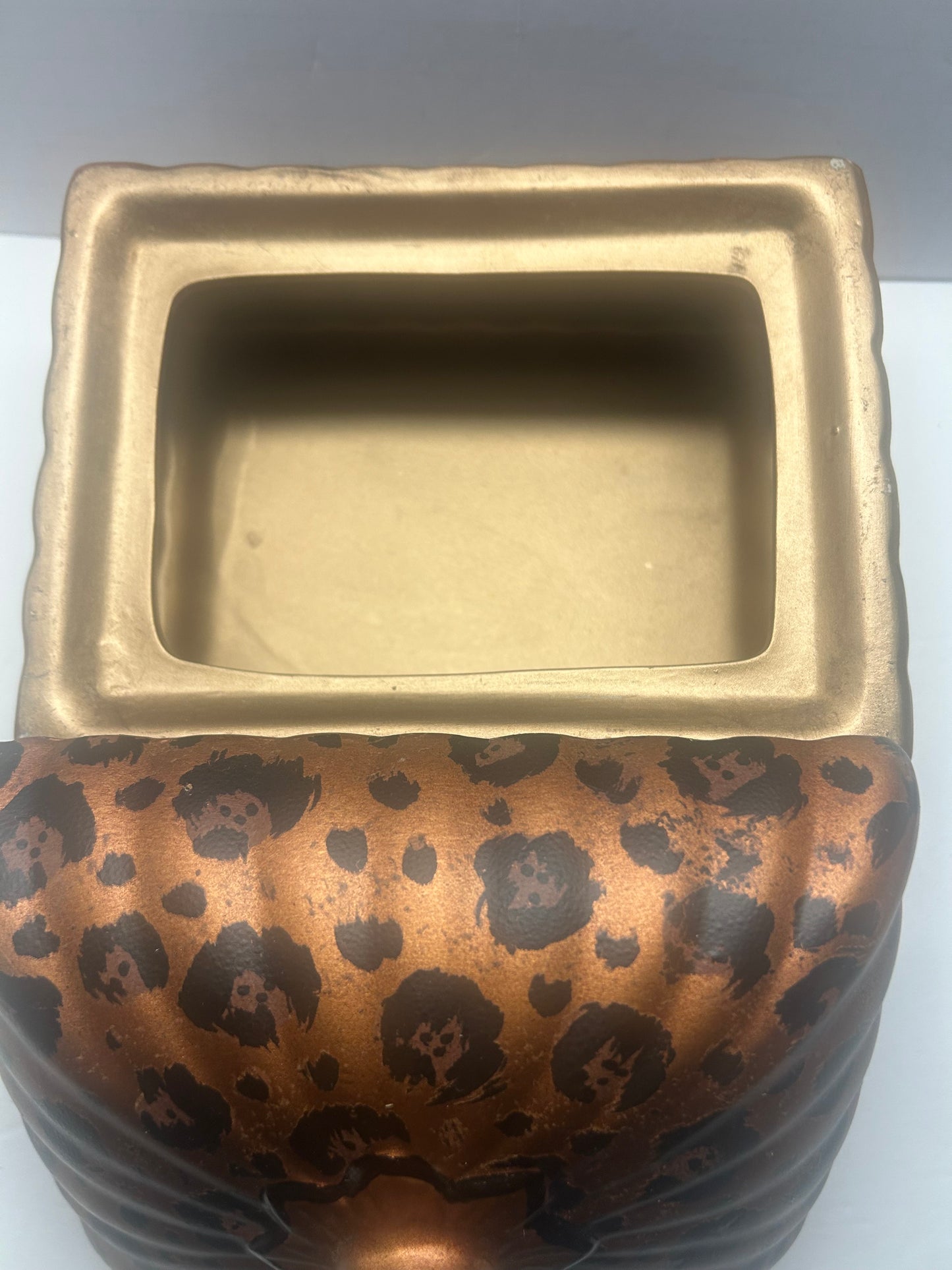 Leopard Ceramic Trinket Storage box