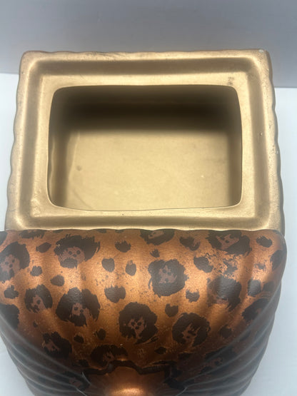 Leopard Ceramic Trinket Storage box