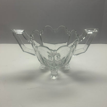 Glass Creamer and Sugar Dish