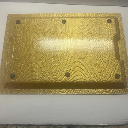 Metallic Gold Color Serving Tray