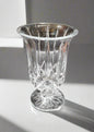 ST George Crystal Pedestal Vase Glasses (4 Count) 7" Vintage
